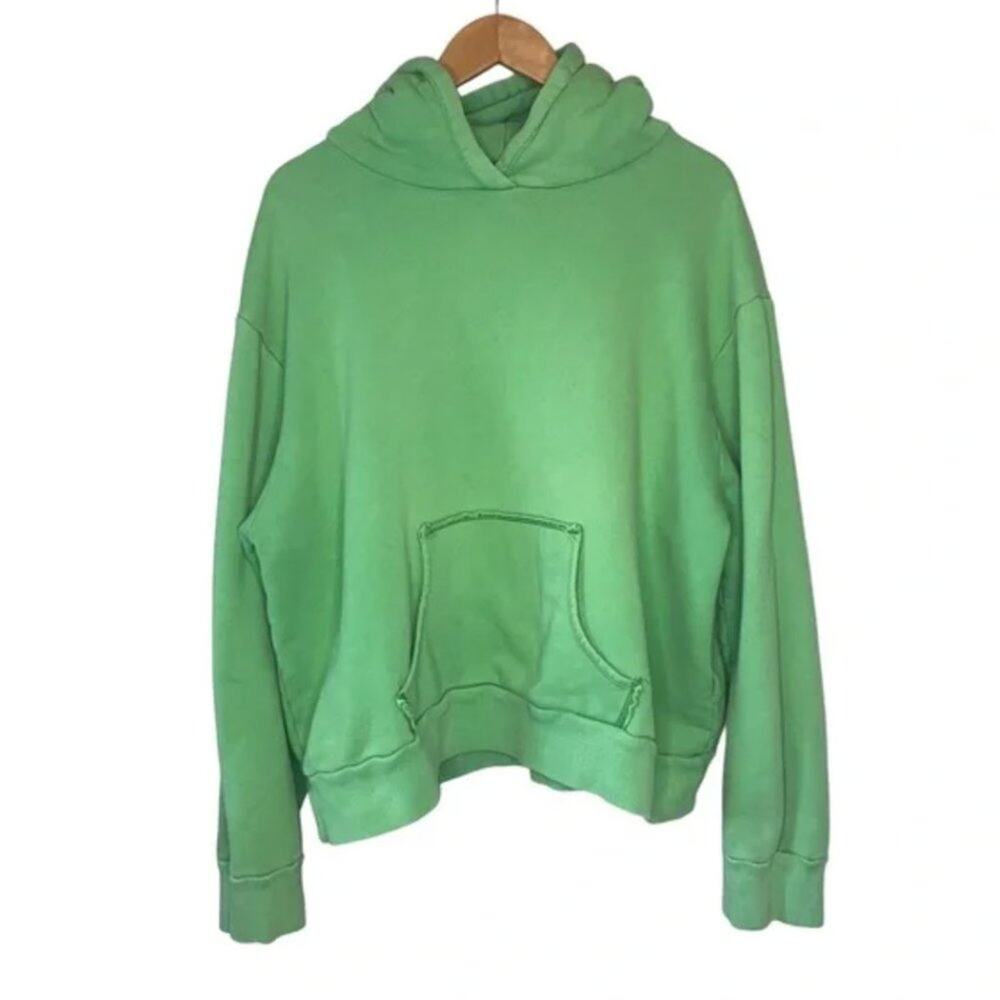 Simon Miller Oversized Distressed Green Hoodie - Picture 2 of 9